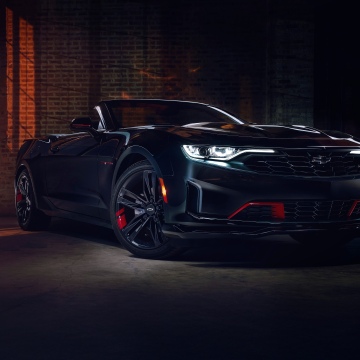 Chevrolet Camaro, Convertible, 5K, 8K, Dark aesthetic