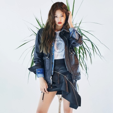 Jennie Kim 5K wallpaper, White background