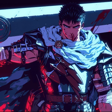 Guts, Artwork, Berserker Armor, Dragon Slayer, 5K