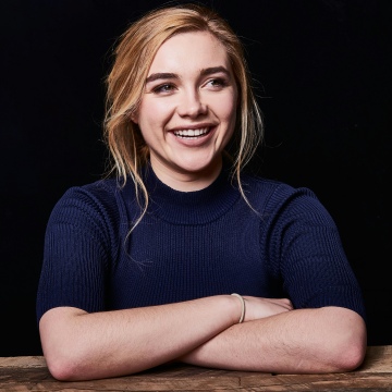 Florence Pugh, Black background 5K