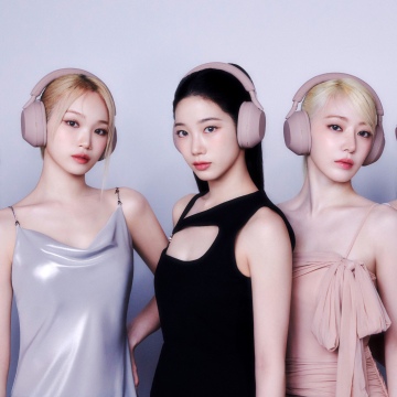 Le Sserafim, Pastel, Sakura Miyawaki, Kim Chaewon, Huh Yunjin, Hong Eunchae, Kazuha, 5K, Headphones