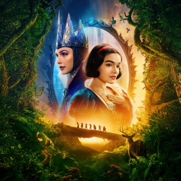 Snow White, Poster, Gal Gadot, Rachel Zegler, Disney movies, Disney Princess, 5K, 2025 Movies