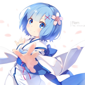 Cute Rem, Anime girl, Re:Zero
