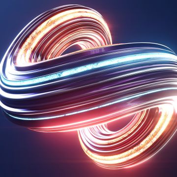 Swirls, 3D, Render, CGI, Colorful, Glowing