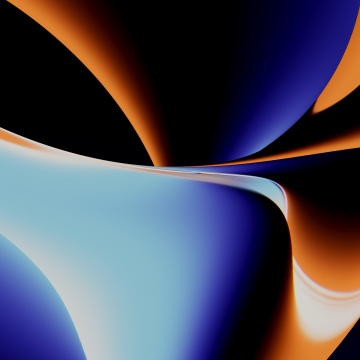 Dynamic Glass Abstract, 4K Wallpaper
