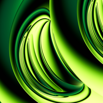 Green abstract, Motion, Neon Green background, Glossy, 3D background