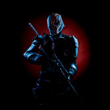 Deathstroke, Black background, DC Comics, Cosplay, 5K