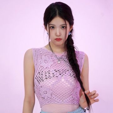 Yoon Jiyoon Izna, Purple aesthetic, 4K