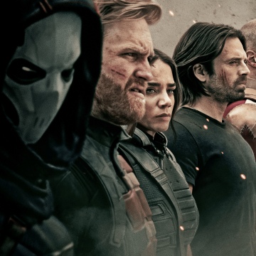 Marvel, Thunderbolts, Movie poster, Marvel Comics, 2025 Movies, Black Widow, Bucky Barnes, Taskmaster, Red Guardian, Marvel Superheroes, Florence Pugh, Yelena Belova, U.S. Agent, Ava Starr (Ghost)