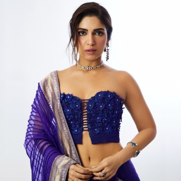 Bhumi Pednekar, 5K, Indian actress, White background