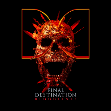 Final Destination: Bloodlines, Dolby, Black background, 2025 Movies, AMOLED, Skull, Gothic