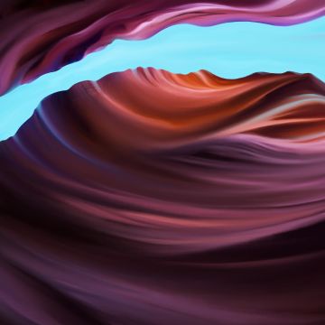 Antelope Canyon, Colorful, Artwork, 5K