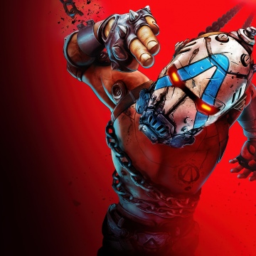 Borderlands 4, Textless, 2025 Games, PC Games, PlayStation 5, Xbox Series X and Series S, Red background