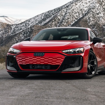 Audi RS e-tron GT performance, 2025, Luxury electric cars, Red cars