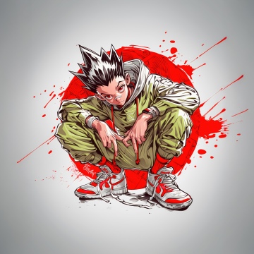 Gon Freecss, AI art, Hunter, 5K