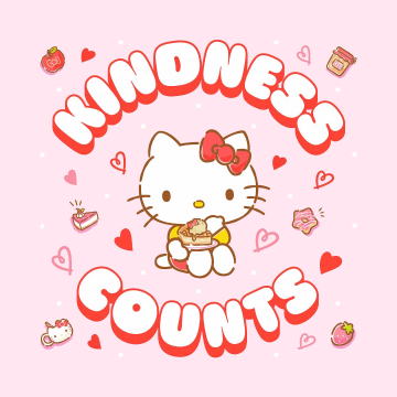 Hello Kitty, Kindness, 5K, Pastel pink