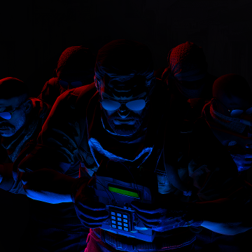 CS GO, Elite Crew, Counter-Strike: Global Offensive, Black background, AMOLED