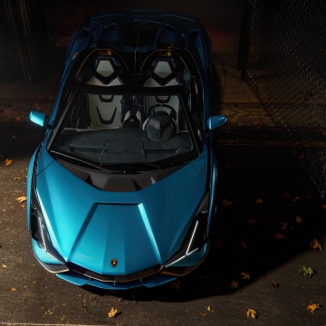 Lamborghini Sián Roadster, 5K, Hybrid sports car