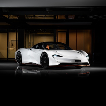 McLaren Speedtail, Vertical, White cars