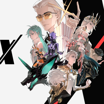 To Be Hero X, Teaser, Anime poster, Anime series, White background
