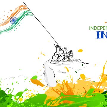Independence Day, India, August 15th, Tricolor, Indian Flag, White background, 5K