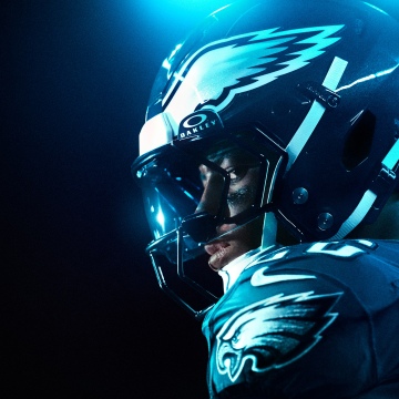 Saquon Barkley, Madden NFL 26, 2025 Games, American football player, Blue light