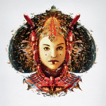 Queen Amidala, Star Wars, Digital Art, 5K, White background