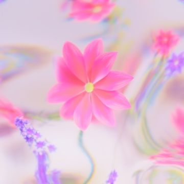 Dreamy, Abstract flower, Luminous, Floral Background, Ethereal, Pink flower, Pastel pink, Iridescence