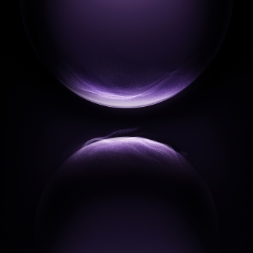 Huawei, Purple abstract, Glowing particles, Cosmic, Curves, Dark purple, 5K, Dark background