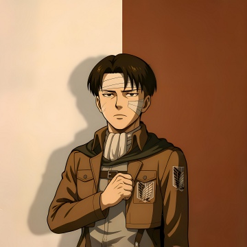 Levi Ackerman, 8K, Attack on Titan, Survey Corps, Minimalist, 5K