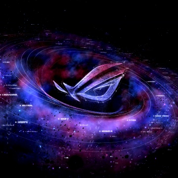 ASUS ROG, Supernova, Gaming, Galaxy, Digital art, Futuristic, Logo