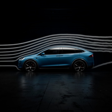 Tesla Model X Plaid, Dark background, 2025, Tesla Model X
