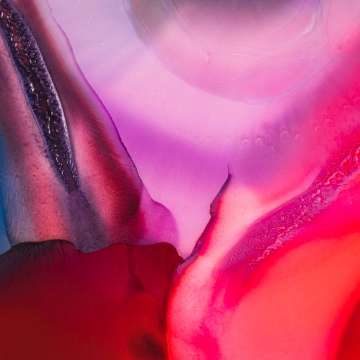 Fluid abstract, Vibrant, Pink abstract, 5K