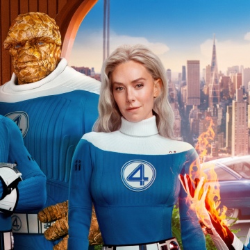 The Fantastic Four: First Steps, Poster, 2025 Movies, Mister Fantastic, Invisible Woman, Human Torch