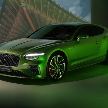 Bentley Continental GT Speed, Grand tourer, 5K, Green car, Luxury cars