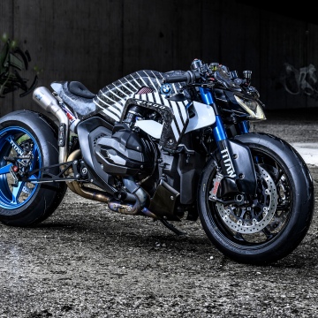 BMW R 1300 R Titan, 2025, 5K, 8K, Custom motorcycle, Urban, Graffiti