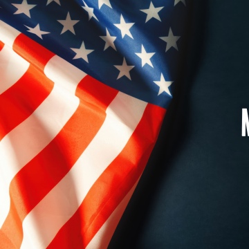 Remember, Memorial Day, United States flag, 5K, Dark background, Honor