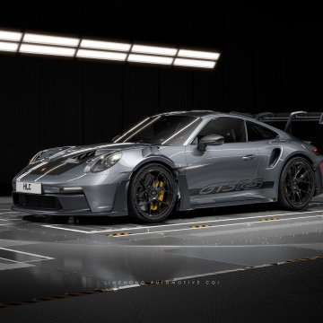 Weissach package, Porsche 911 GT3 RS, Dark aesthetic, Dark background