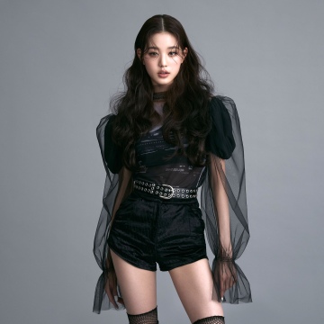 Jang Wonyoung, IVE (K-pop), 5K, Grey background