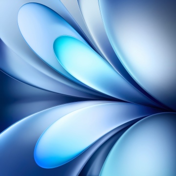 Light blue, Abstract layers, Vivo Pad, Gradient Abstract, Curves, Modern, 5K, Stock