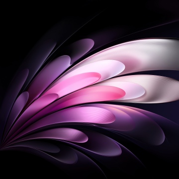 Vivo Pad, Dark theme, Gradient Abstract, Curves, Modern, 5K, Stock, Dark background, Pink abstract