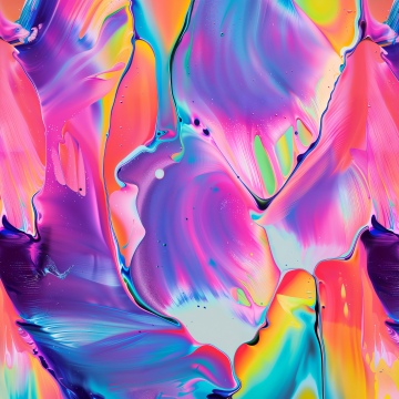 Abstract art, Vibrant, Fluid art, Glossy, 5K