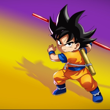 Goku DAIMA, Dragon Ball Z: Kakarot, Video Game, Gradient background, Son Goku