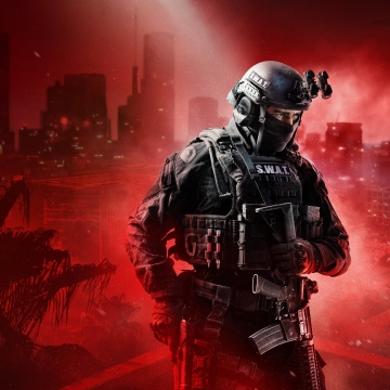 Ready or Not, Game poster, Video Game, SWAT, Red background, 2025 Games
