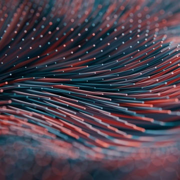 Data illustration, Waves, Bokeh, 5K, 8K