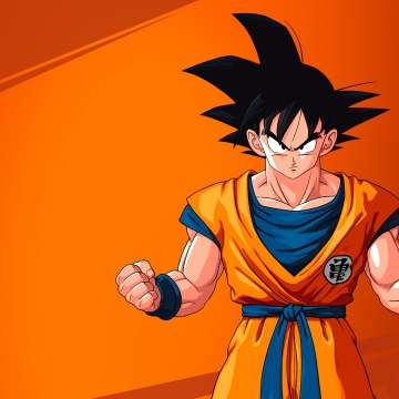 Goku, Orange background, Dragon Ball Z: Kakarot, Anime game
