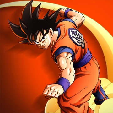 Dragon Ball Z: Kakarot, Goku, Orange background, Video Game