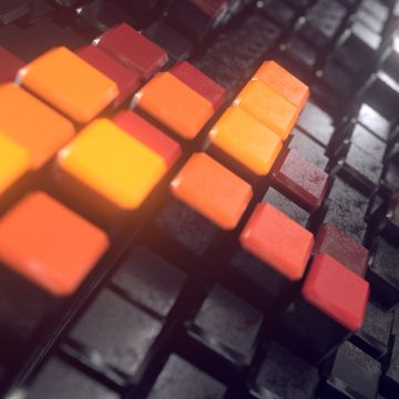 Squares, 3D background, Blocks, Macro