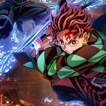 Demon Slayer: Kimetsu No Yaiba Infinity Castle, 5K, Tanjiro Kamado, Water Breathing, Anime movie
