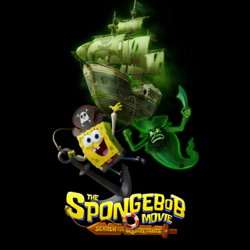 The SpongeBob Movie: Search for SquarePants, Black background, 5K, 2026 Movies, Animation movies